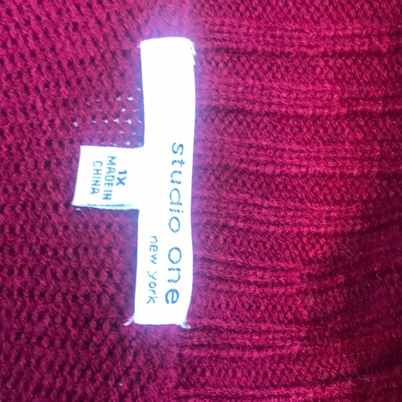 NWOT Studio One knit sweater dress 1X - Picture 10 of 10